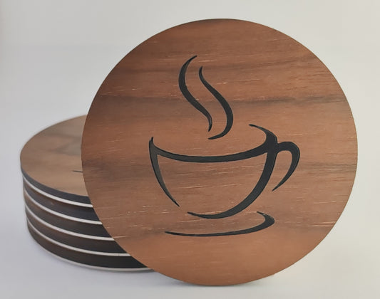 Coffee Cup Coaster (sold in pack of 6)